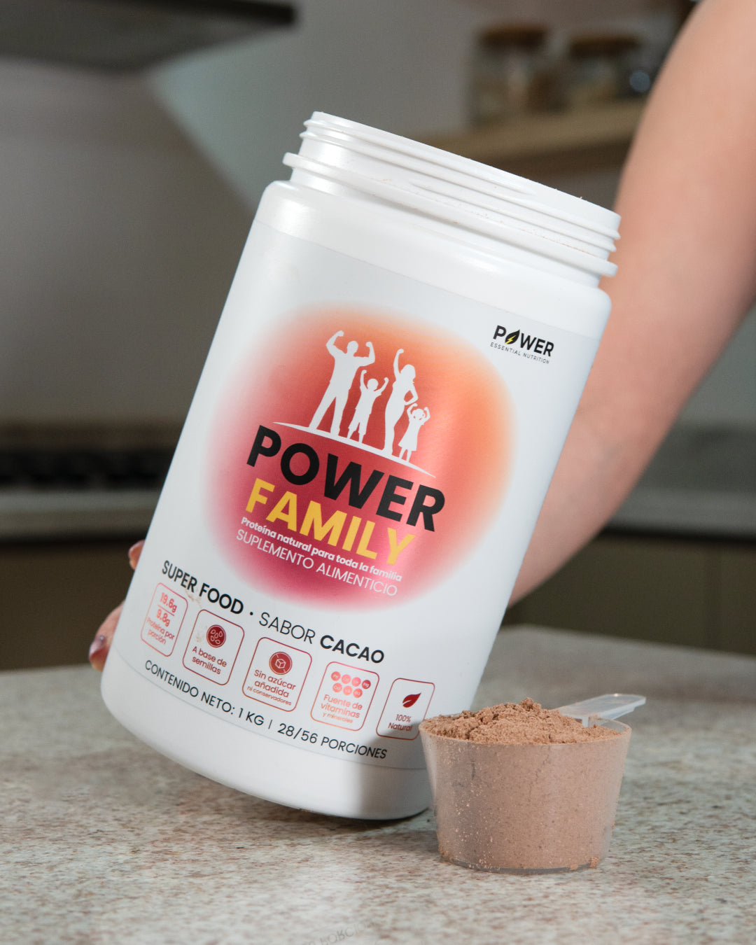 scoop de proteína natural